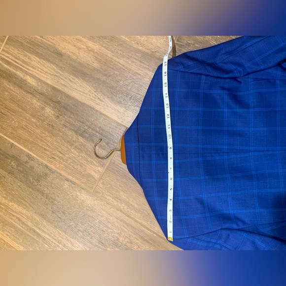 NWOT ROSSI MAN BLUE CHALK STRIPE SIZE 34S 3PC SUIT - Picture 6 of 11